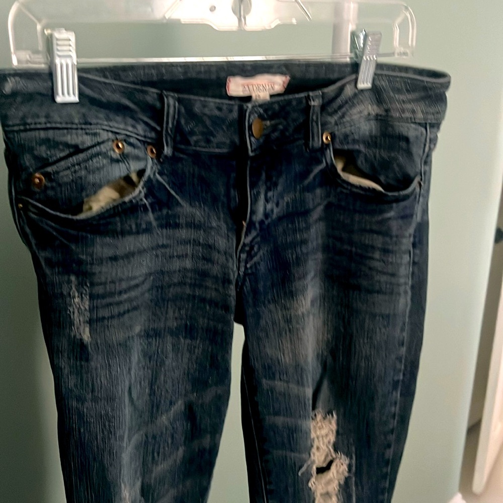 21 Denim jeans, distressed boot cut with slight flare, size 29 - 2006 vintage